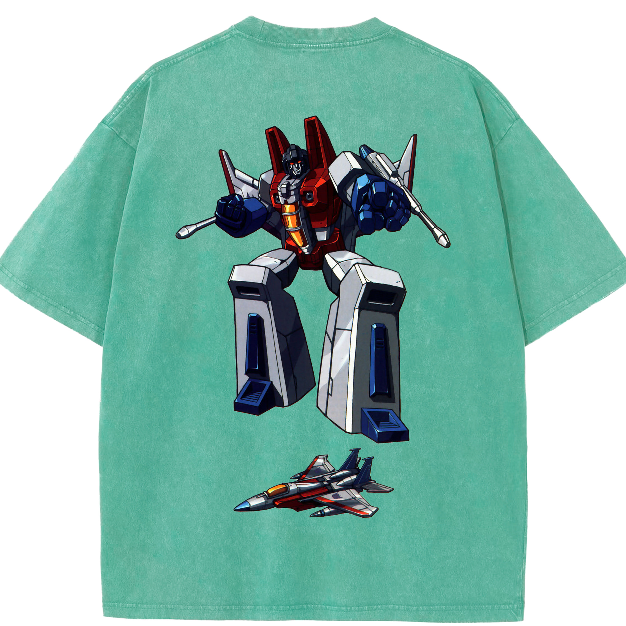 （画像用）  綿100% ヴィンテージ風 半袖Tシャツ（背面プリント）